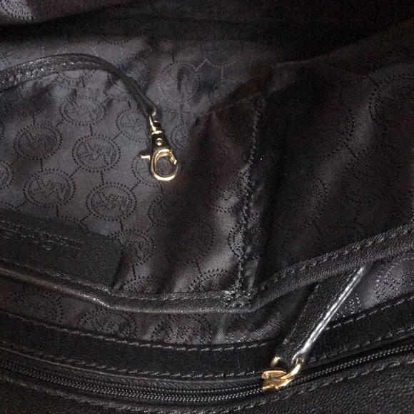 Michael Kors Astrid Haircalf Satchell with Leather Trim & Crossbody Strap - Picture 9 of 10